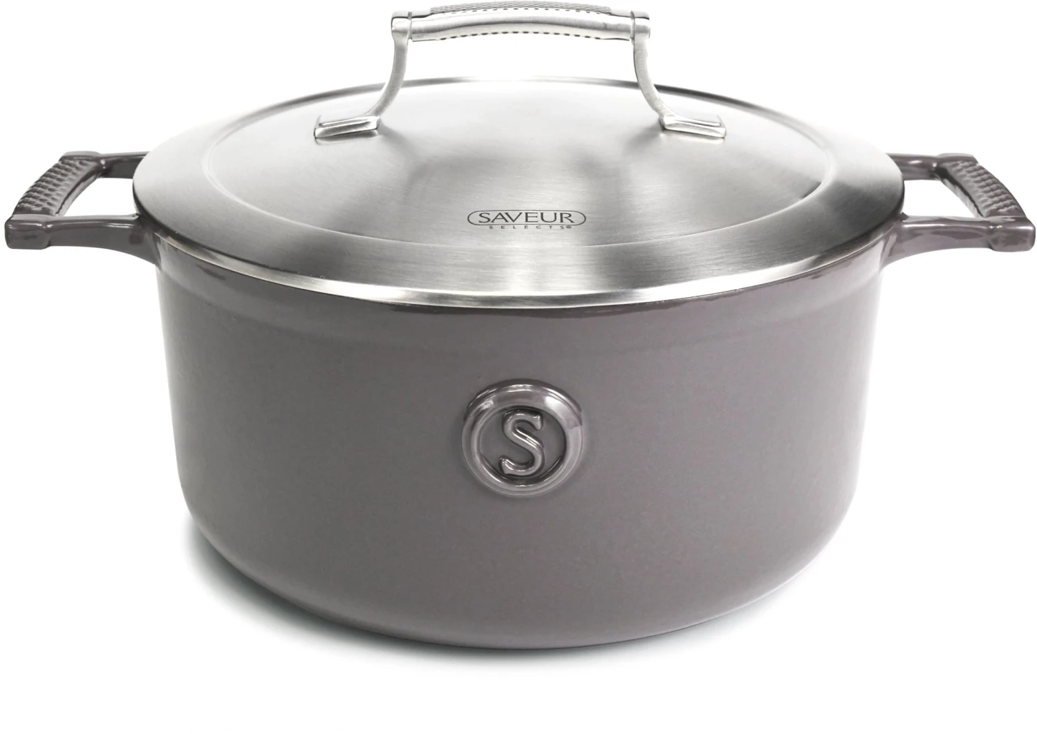 Saveur Selects Braadpan Voyage - Rabbit Grey - ø 25 Cm / 4.7 Liter - Geëmailleerde Anti-aanbaklaag