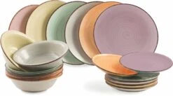 Villa D'Este Serviesset Acquerello - 18-delig / 6 Personen