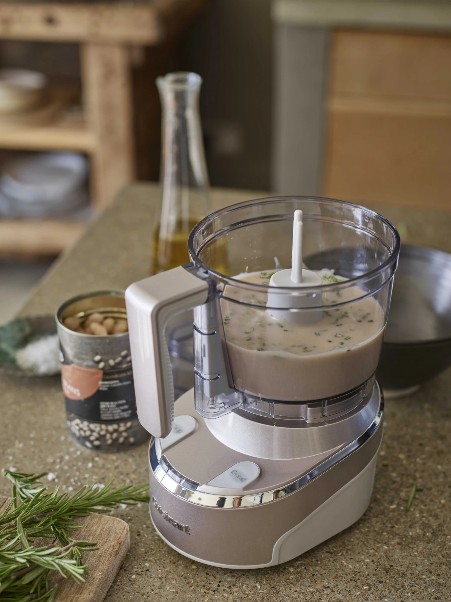 Cuisinart Mini Foodprocessor Cordless - RMC100E - 350 W - Draadloos - Frosted Pearl - 900 Ml - Afbeelding 5