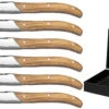 Jay Hill Steakmessen Laguiole - Raw Black - Olijfhout - 6 Stuks