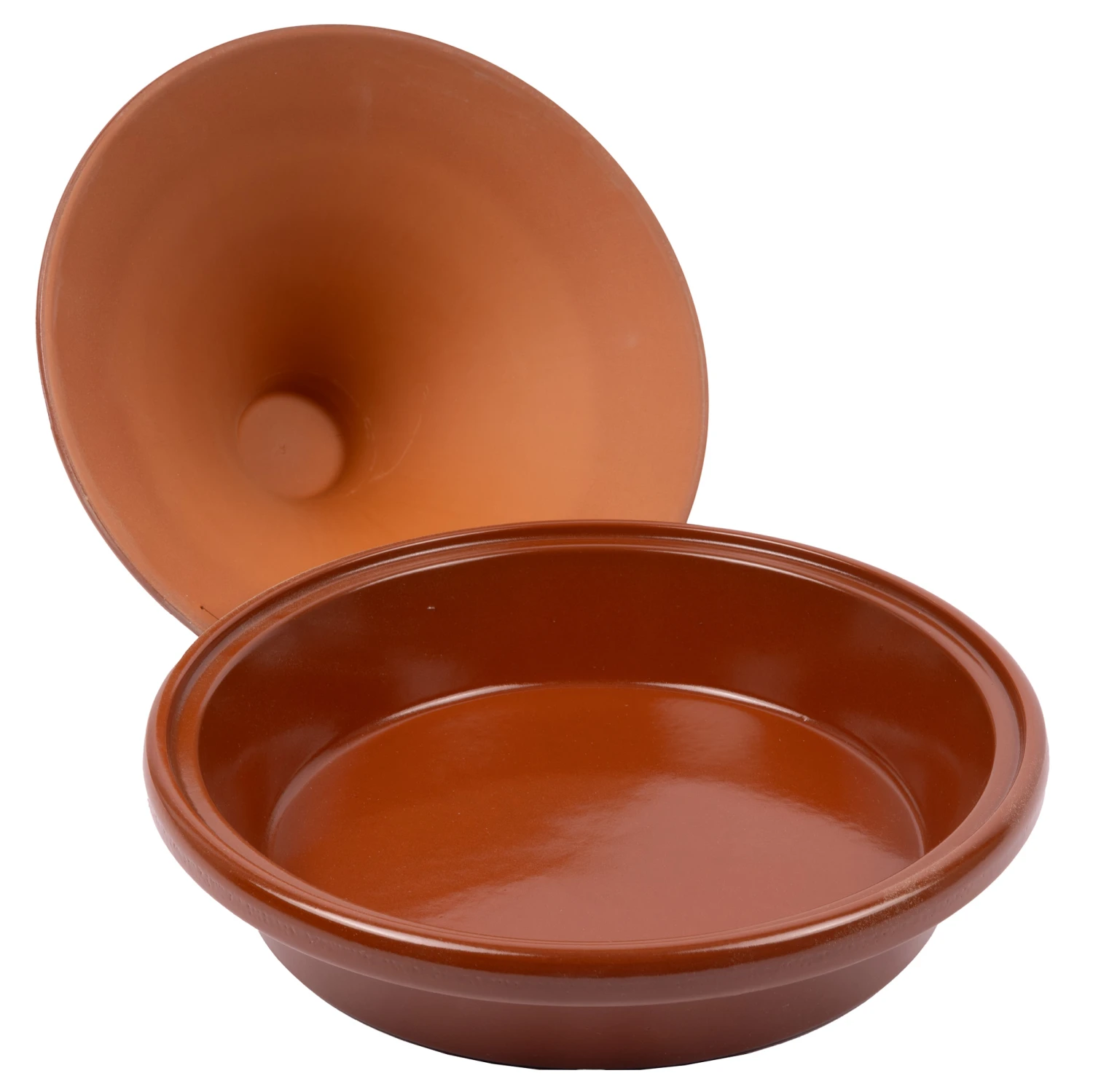 Cookinglife Tajine Regas - Aardewerk - Terracotta - ø 32 Cm / 3 Liter - Afbeelding 3