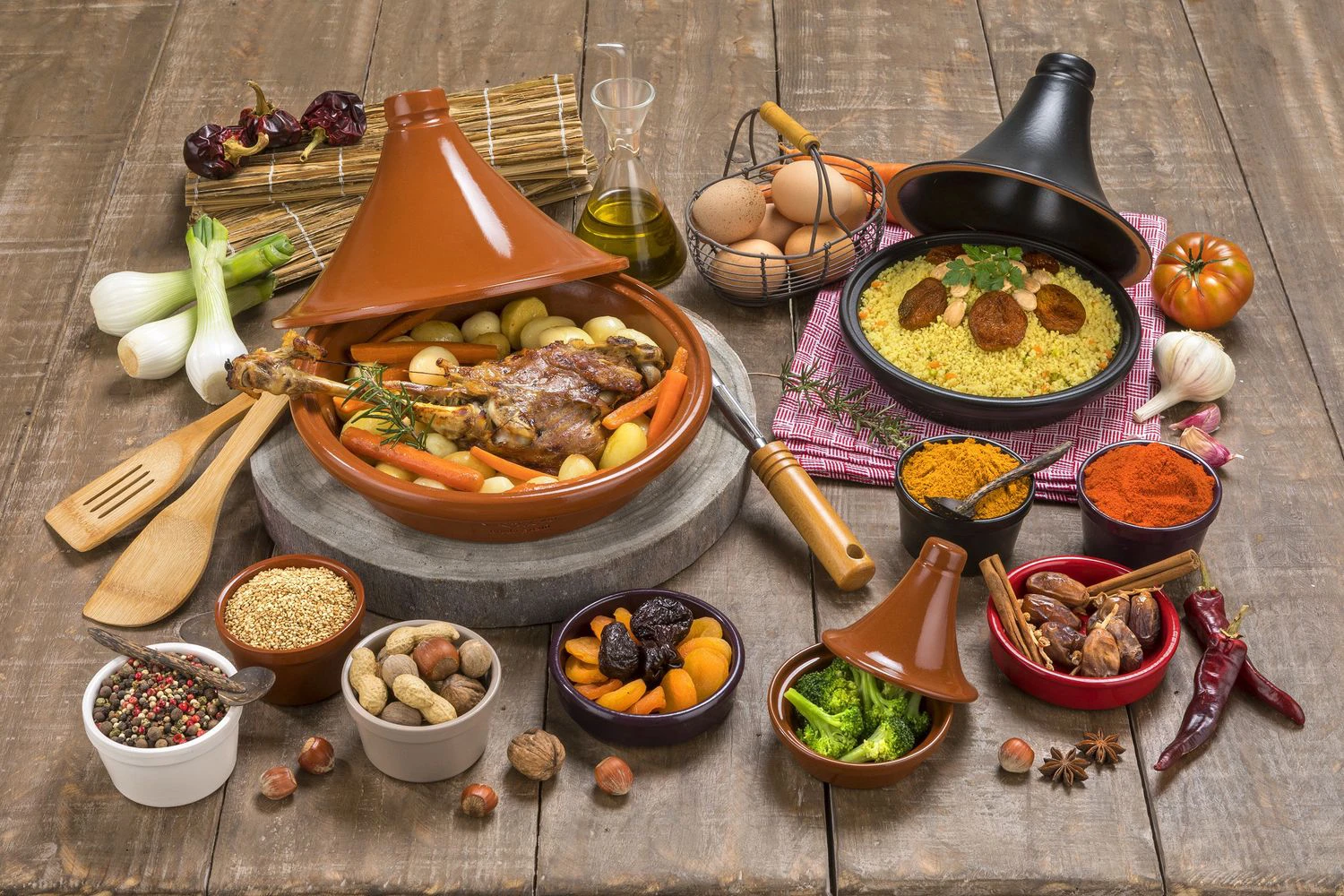 Cookinglife Tajine Regas - Aardewerk - Terracotta - ø 32 Cm / 3 Liter - Afbeelding 7