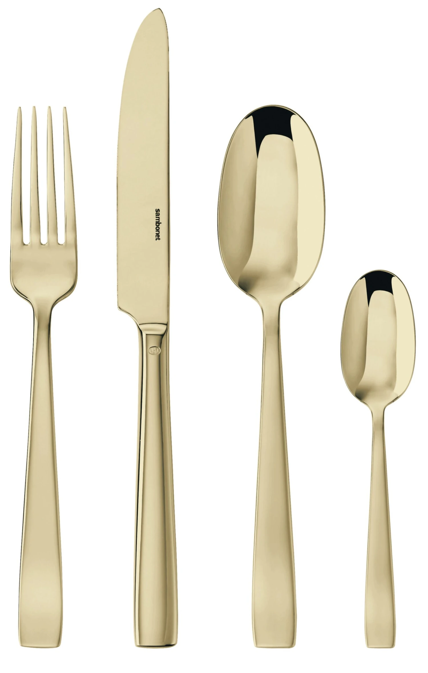 Sambonet Bestekset Flat - Champagne - 24 Delig / 6 Personen